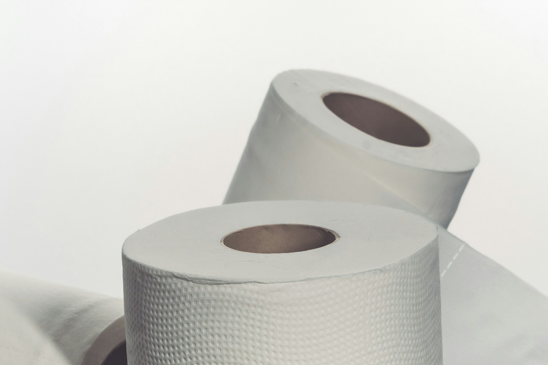 a roll of toilet paper